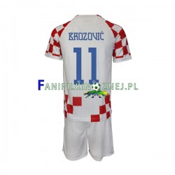 Koszulka Reprezentacji Chorwacji Brozovic 11 Mistrzostwa Świata 2022 Domowa Krótkie Rękawy ,Dziecięca