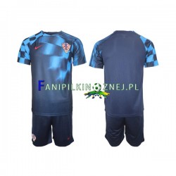 Koszulka Reprezentacji Chorwacji Mistrzostwa Świata 2022 Wyjazdowa Krótkie Rękawy ,Dziecięca