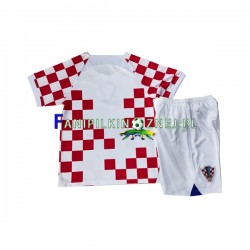 Koszulka Reprezentacji Chorwacji Mistrzostwa Świata 2022 Domowa Krótkie Rękawy ,Dziecięca