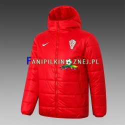 Reprezentacji Chorwacji Czerwony Kurtka Puchowa ,Męska