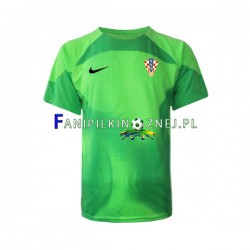 Koszulka Reprezentacji Chorwacji Bramkarska Mistrzostwa Świata 2022 Wyjazdowa Krótkie Rękawy ,Męska