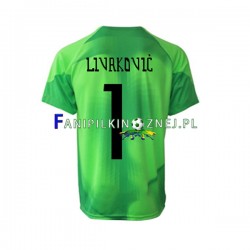 Koszulka Reprezentacji Chorwacji Livaković 1 Bramkarska Mistrzostwa Świata 2022 Wyjazdowa Krótkie Rękawy ,Męska