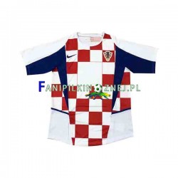 Koszulka Reprezentacji Chorwacji 2002 Domowa Krótkie Rękawy ,Męska