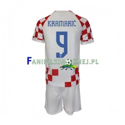 Koszulka Reprezentacji Chorwacji Kramaric 9 Mistrzostwa Świata 2022 Domowa Krótkie Rękawy ,Dziecięca