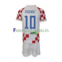 Koszulka Reprezentacji Chorwacji Modrić 10 Mistrzostwa Świata 2022 Domowa Krótkie Rękawy ,Dziecięca