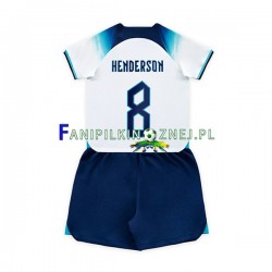 Koszulka Reprezentacji Anglii Henderson 8 Mistrzostwa Świata 2022 Domowa Krótkie Rękawy ,Dziecięca