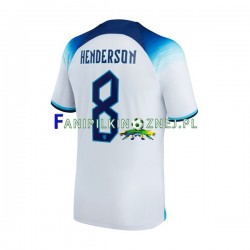 Koszulka Reprezentacji Anglii Henderson 8 Mistrzostwa Świata 2022 Domowa Krótkie Rękawy ,Męska