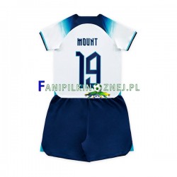 Koszulka Reprezentacji Anglii Mount 19 Mistrzostwa Świata 2022 Domowa Krótkie Rękawy ,Dziecięca