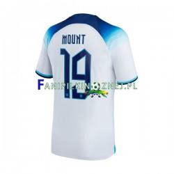 Koszulka Reprezentacji Anglii Mount 19 Mistrzostwa Świata 2022 Domowa Krótkie Rękawy ,Męska