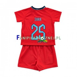 Koszulka Reprezentacji Anglii Saka 25 Mistrzostwa Świata 2022 Wyjazdowa Krótkie Rękawy ,Dziecięca