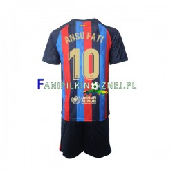 Koszulka FC Barcelona Ansu Fati 10 2022-2023 Domowa Krótkie Rękawy ,Dziecięca