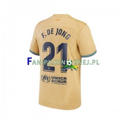 Koszulka FC Barcelona Frenkie de Jong 21 2022-2023 Wyjazdowa Krótkie Rękawy ,Męska