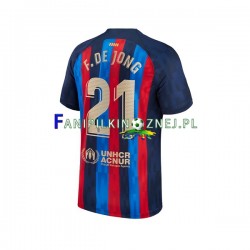 Koszulka FC Barcelona Frenkie de Jong 21 2022-2023 Domowa Krótkie Rękawy ,Męska