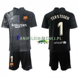 Koszulka FC Barcelona Ter Stegen 1 Bramkarska 2021-2022 Wyjazdowa Krótkie Rękawy ,Dziecięca