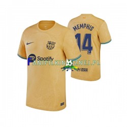 Koszulka FC Barcelona Memphis Depay 14 2022-2023 Wyjazdowa Krótkie Rękawy ,Męska
