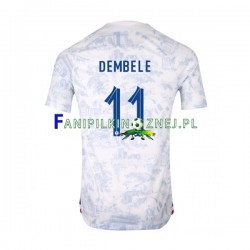 Koszulka Reprezentacji Francji Dembele 11 Mistrzostwa Świata 2022 Wyjazdowa Krótkie Rękawy ,Męska