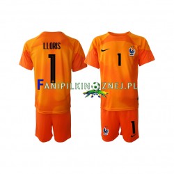 Koszulka Reprezentacji Francji Hugo Lloris 1 Bramkarska Mistrzostwa Świata 2022 Wyjazdowa Krótkie Rękawy ,Dziecięca