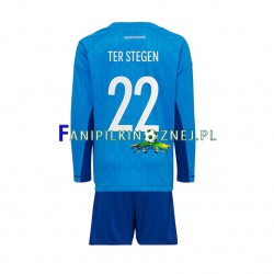Koszulka Reprezentacji Niemiec ter Stegen 22 Bramkarska Mistrzostwa Świata 2022 Domowa Długie Rękawy ,Dziecięca