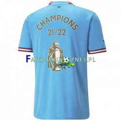 Koszulka Manchester City Champions 2022-2023 Domowa Krótkie Rękawy ,Męska