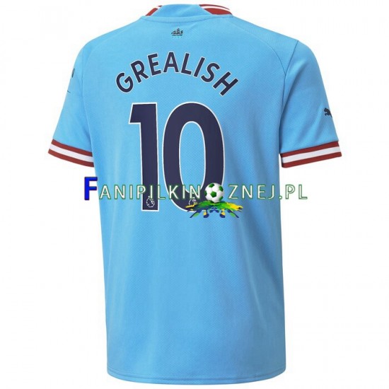 Koszulka Manchester City Grealish 10 2022-2023 Domowa Krótkie Rękawy ,Męska Koszulka Manchester City Grealish 10 2022-2023 Domowa Krótkie Rękawy ,Męska