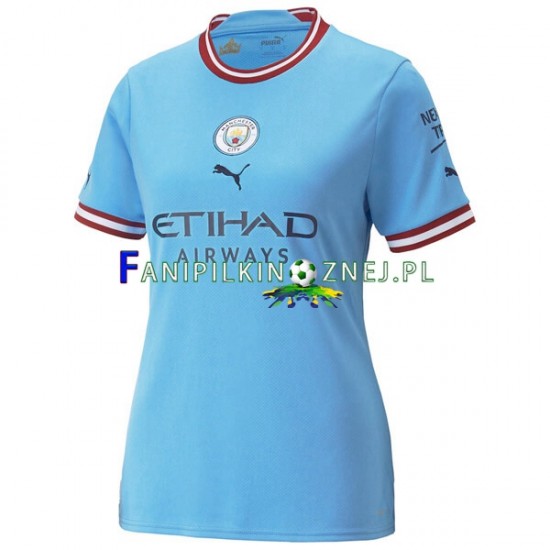 Koszulka Manchester City 2022-2023 Domowa Krótkie Rękawy ,Damska Koszulka Manchester City 2022-2023 Domowa Krótkie Rękawy ,Damska