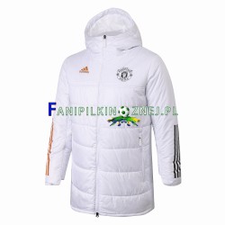 Manchester United Biały Kurtka Puchowa ,Męska