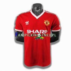 Koszulka Manchester United 1983 Retro Domowa Krótkie Rękawy ,Męska