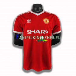 Koszulka Manchester United 1984 Retro Domowa Krótkie Rękawy ,Męska