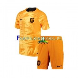 Koszulka Reprezentacji Holandii Mistrzostwa Świata 2022 Domowa Krótkie Rękawy ,Dziecięca