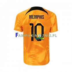 Koszulka Reprezentacji Holandii Memphis 10 Mistrzostwa Świata 2022 Domowa Krótkie Rękawy ,Męska