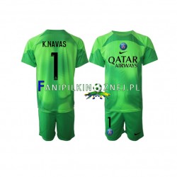 Koszulka Paris Saint-Germain Keylor Navas 1 Bramkarska 2022-2023 Domowa Krótkie Rękawy ,Dziecięca