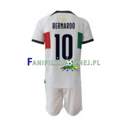 Koszulka Reprezentacji Portugalii Bernardo 10 Mistrzostwa Świata 2022 Wyjazdowa Krótkie Rękawy ,Dziecięca