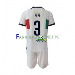 Koszulka Reprezentacji Portugalii PEPE 3 Mistrzostwa Świata 2022 Wyjazdowa Krótkie Rękawy ,Dziecięca