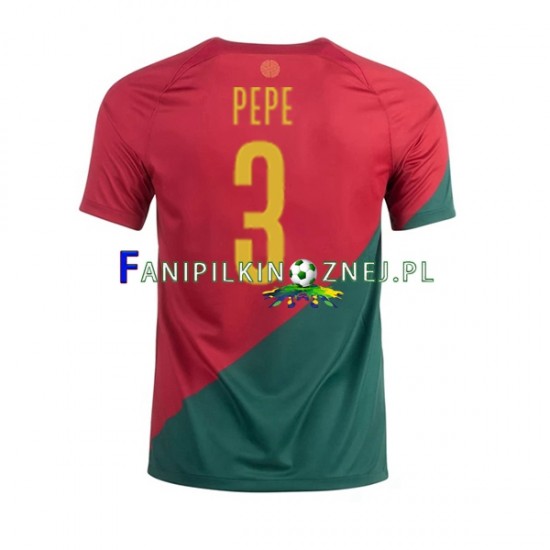Koszulka Reprezentacji Portugalii PEPE 3 Mistrzostwa Świata 2022 Domowa Krótkie Rękawy ,Męska Koszulka Reprezentacji Portugalii PEPE 3 Mistrzostwa Świata 2022 Domowa Krótkie Rękawy ,Męska