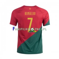 Koszulka Reprezentacji Portugalii Ronaldo 7 Mistrzostwa Świata 2022 Domowa Krótkie Rękawy ,Męska