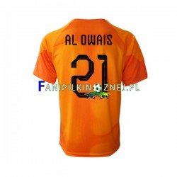 Koszulka Reprezentacji Arabii Saudyjskiej Mohammed Al-Owais 21 Bramkarska Mistrzostwa Świata 2022 Wyjazdowa Krótkie Rękawy ,Męska