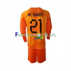 Koszulka Reprezentacji Arabii Saudyjskiej Mohammed Al-Owais 21 Bramkarska Mistrzostwa Świata 2022 Wyjazdowa Długie Rękawy ,Dziecięca