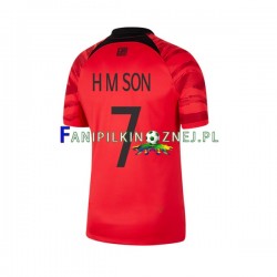 Koszulka Reprezentacji Korei Południowej Son Heung-min 7 Mistrzostwa Świata 2022 Domowa Krótkie Rękawy ,Męska