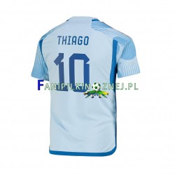 Koszulka Reprezentacji Hiszpanii Thiago 10 Mistrzostwa Świata 2022 Wyjazdowa Krótkie Rękawy ,Męska