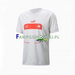 Koszulka Reprezentacji Szwajcarii Mistrzostwa Świata 2022 Wyjazdowa Krótkie Rękawy ,Męska