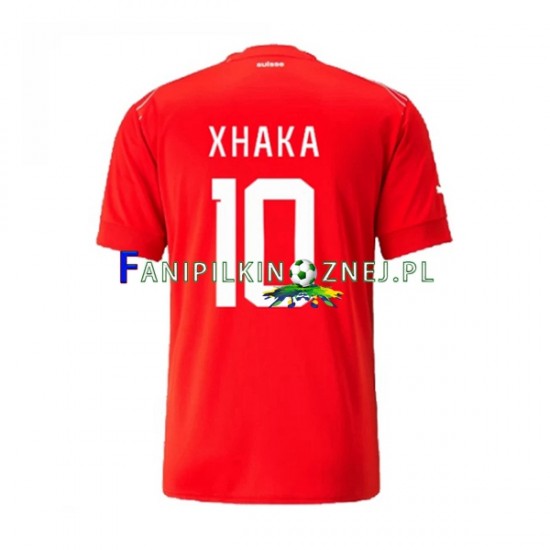 Koszulka Reprezentacji Szwajcarii Xhaka 10 Mistrzostwa Świata 2022 Domowa Krótkie Rękawy ,Męska Koszulka Reprezentacji Szwajcarii Xhaka 10 Mistrzostwa Świata 2022 Domowa Krótkie Rękawy ,Męska